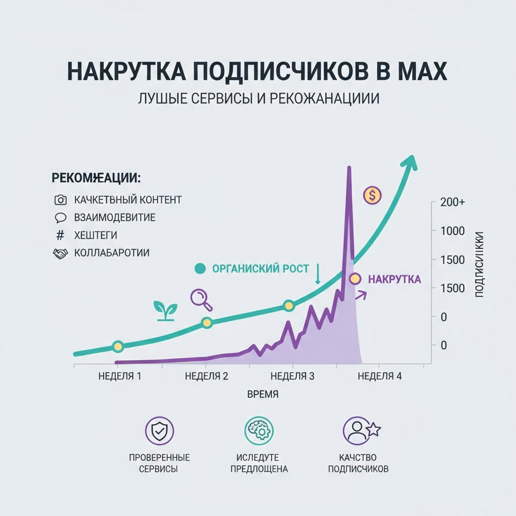 Топ‑4 сервиса для накрутки подписчиков в MAX